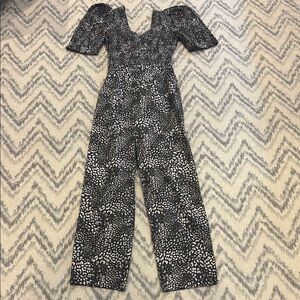 Sea New York Black and White Tie-back Jumpsuit